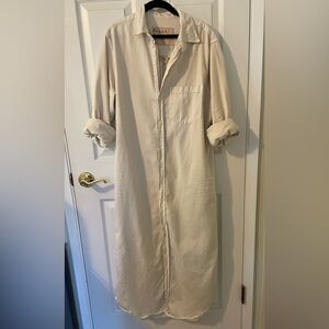 Frank and Eileen Rory Shirt Dress in Vintage White